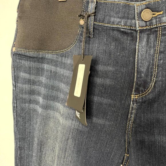 Paige Manhattan Slim Bot Cut Dark Maternity Jeans NWT Size 34 #72 - Picture 8 of 12